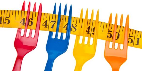 centimetrul pe furculițe simbolizează pierderea în greutate în dieta Dukan